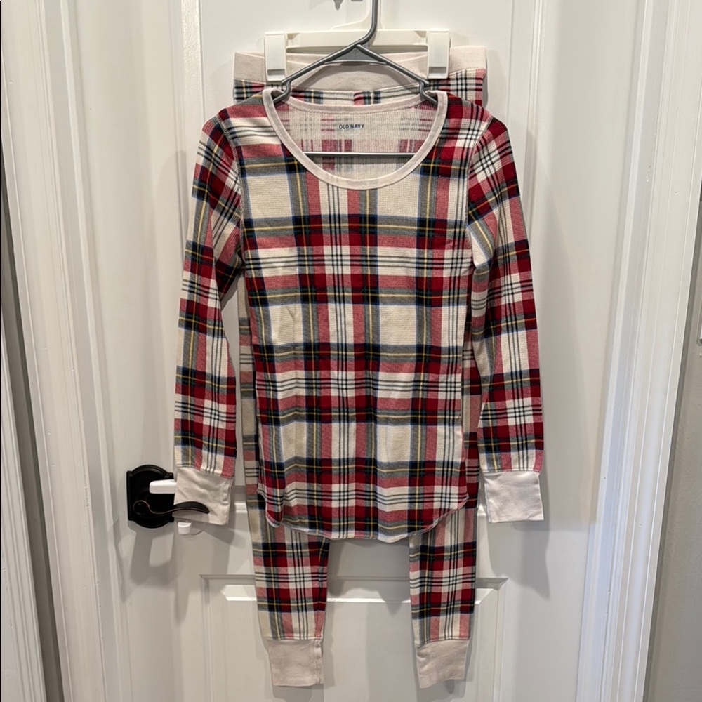 Old Navy Red and White Plaid Pajama Set Intimates & Sleepwear